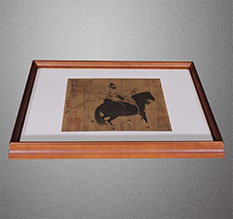 左权书画装裱配框服务案例